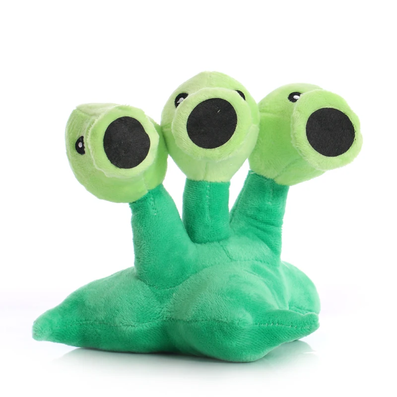 18cm Plants vs Zombies Peashooter Plush Toy Doll Cute Snow Pea Threepeater Plush Soft Stuffed Toys Gifts for Children Kids