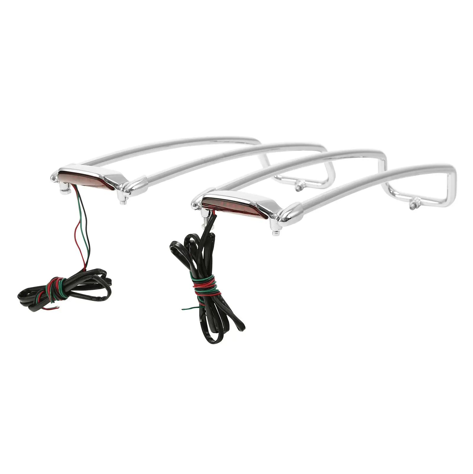 Bagażniki na sakwy motocyklowe z osłoną, relingiem górnym i oświetleniem do Harley Touring Road King Electra Glide Street Glide 1994-2013 2012 11 — zdjęcie 5