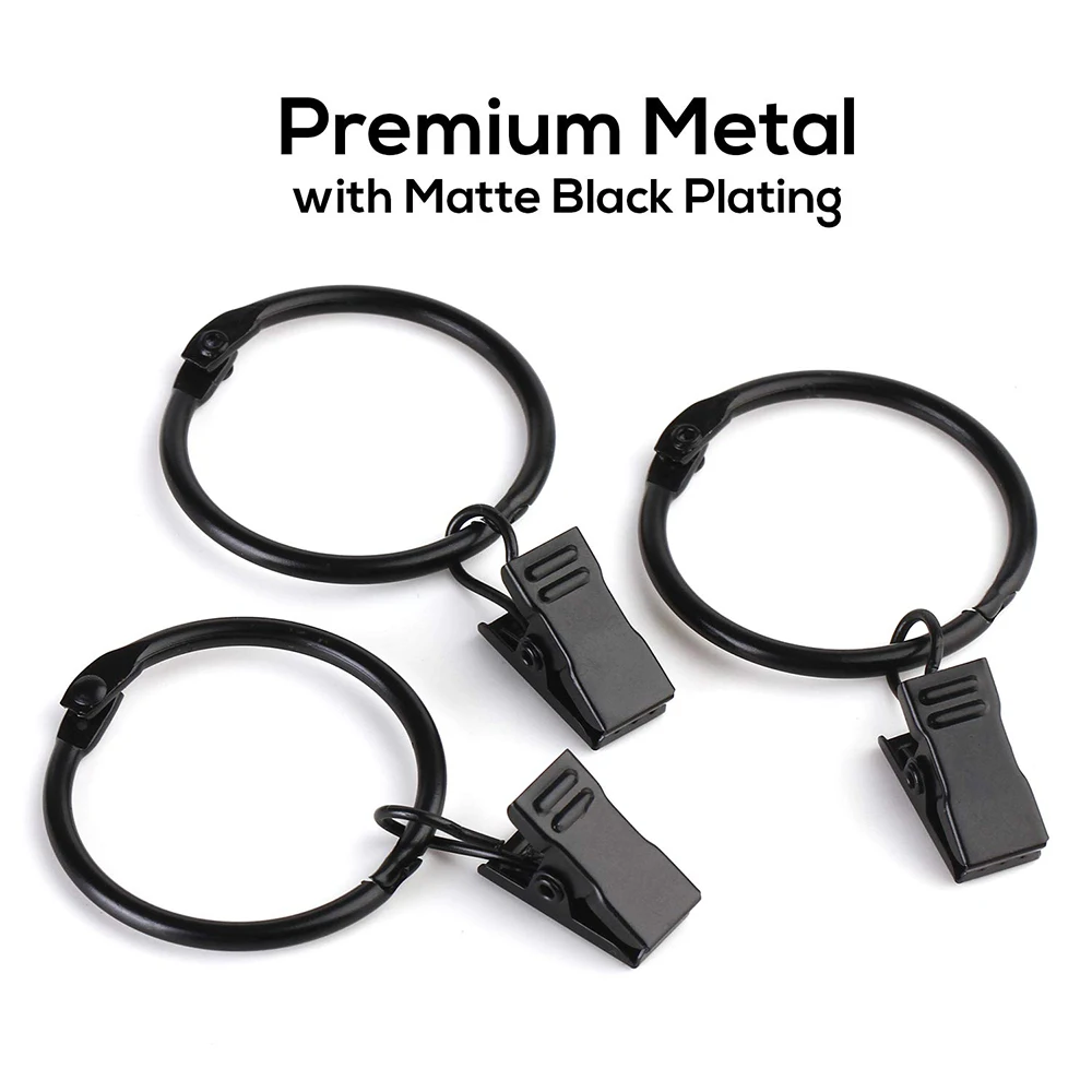 Metall Öffnende Vorhang Ringe Clips Rostfrei Vintage Dekorative Gardinen Vorhang Stangen Kleiderbügel Ringe 1,26 Zoll Innen Durchmesser