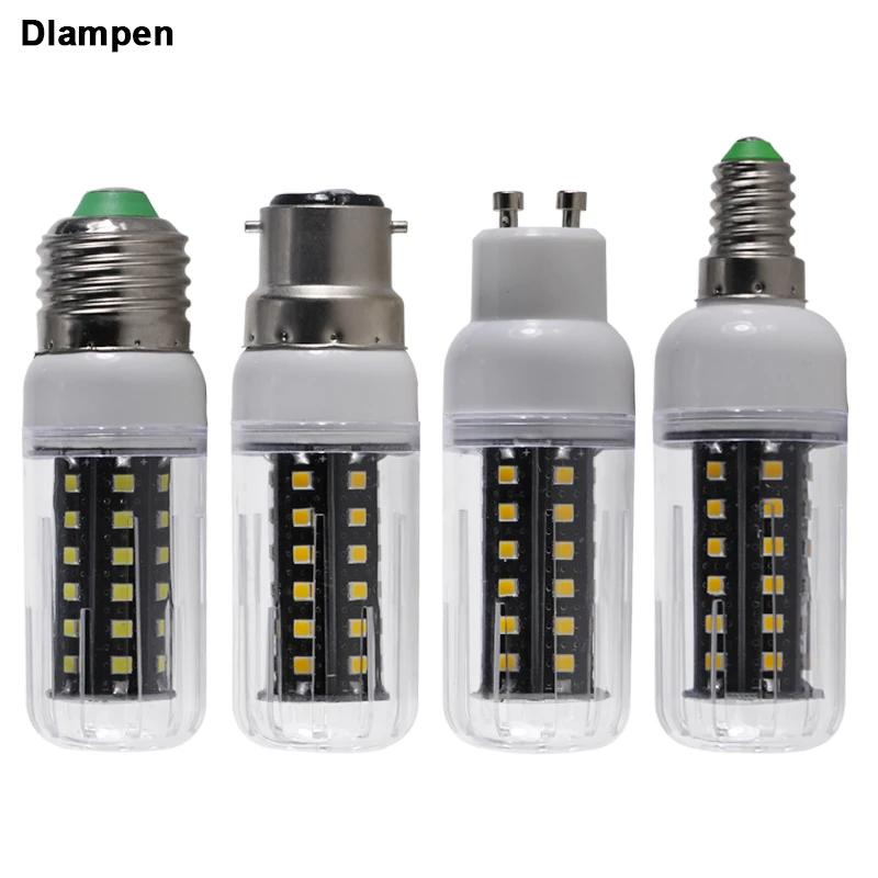 Ampoule E27 B22 E14 GU10 Led Corn Bulb Ac Dc 12v 24v 36v 48v 60v 8W Candle Spotlight Energy Saving Lamp 110v 220v Home Lights