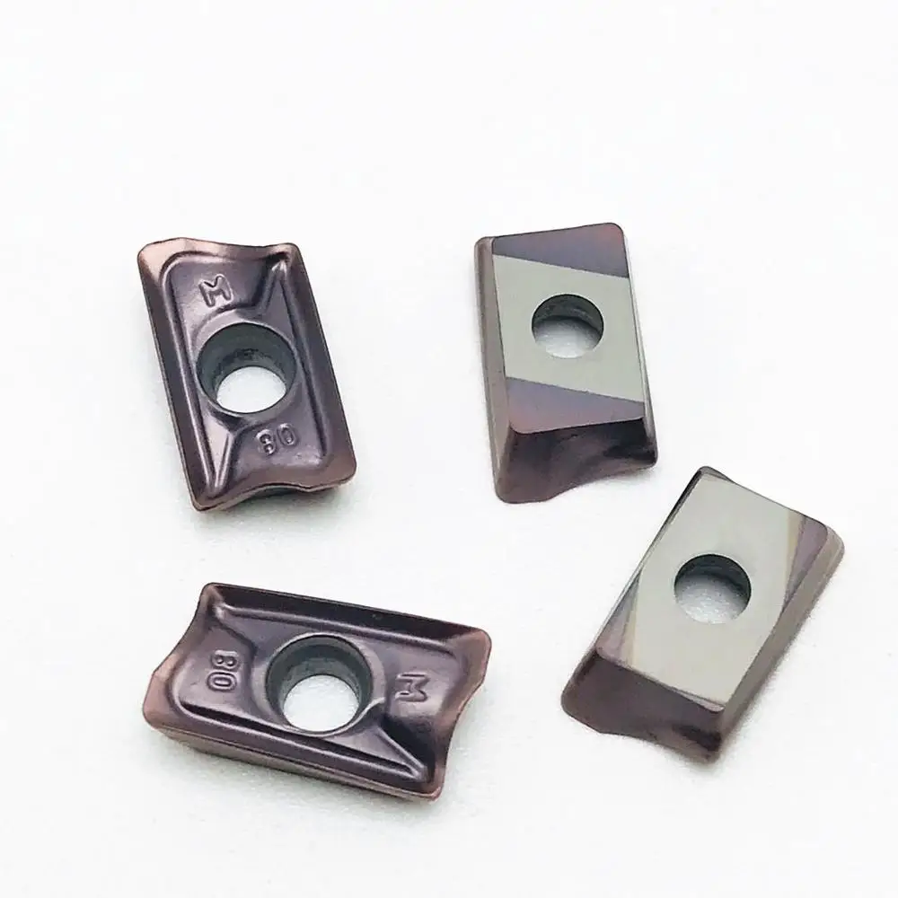 Carbide inserts AOMT123608 PEER M VP15TF CNC mechanical milling inserts AOMT123608 CNC machine parts milling cutter lathe cutter