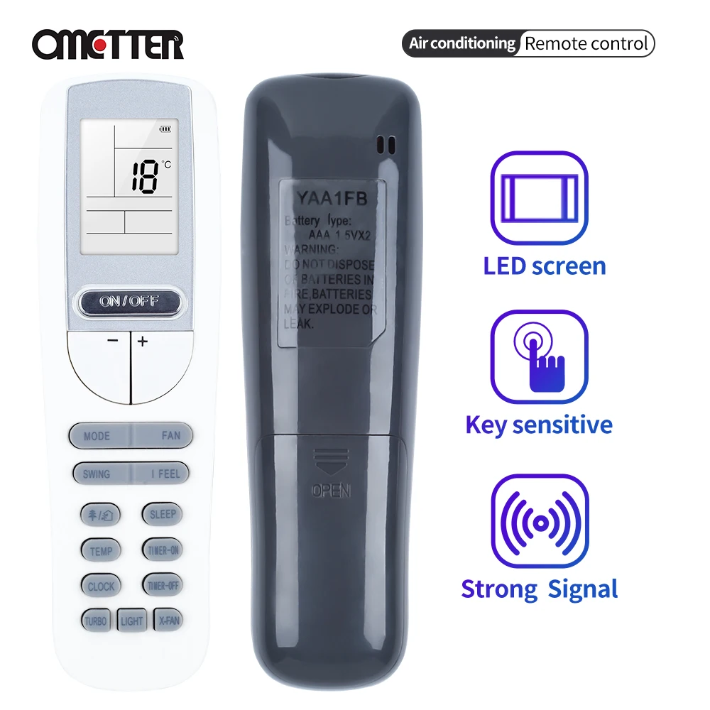 

New YAA1FB Remote Control For Gree AC Air Conditioner YAA1FB1 YAA1FB1F YAA1FBF