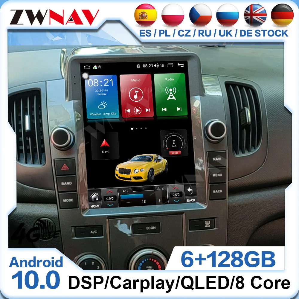 

Tesa- Screen Android 10 Multimedia Player For KIA Forte 2009 2010 2011 2012 2013 2014 2015 2016 GPS Navi Radio Stereo Head Unit