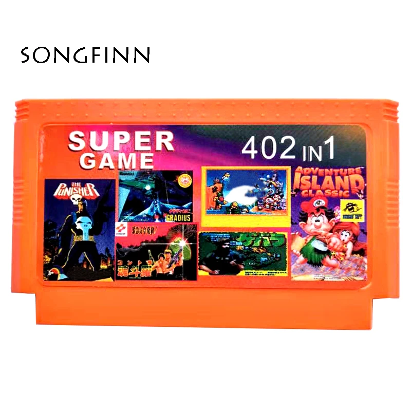 60ピンゲームを備えたカートリッジ,8ビットゲーム用カード,402 in 1