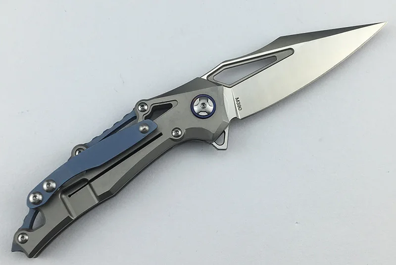 LEMIFSHE Cuchillo plegable M390 con mango de titanio para outdoor - imagen 5