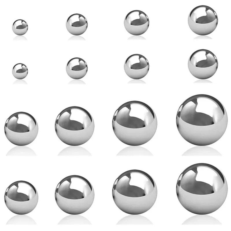 Kit surtido de bolas de acero inoxidable 510, juego de bolas lisas de rodamiento de precisión de alta calidad, 2mm-8mm, 304 Uds.