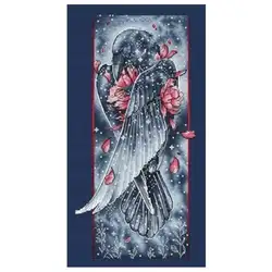 The soul of the crow patterns counted 11CT 14CT DIY Cross Stitch Sets wholesale Cross-stitch Kits Embroidery Needlework