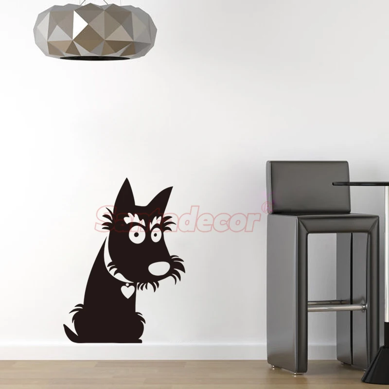 Cool Scottish Terrier Sticker Dog And Pet Mural Wall Art Decal Home Decor Poster House Decoration Wallpaper 30 cm x 40 cm