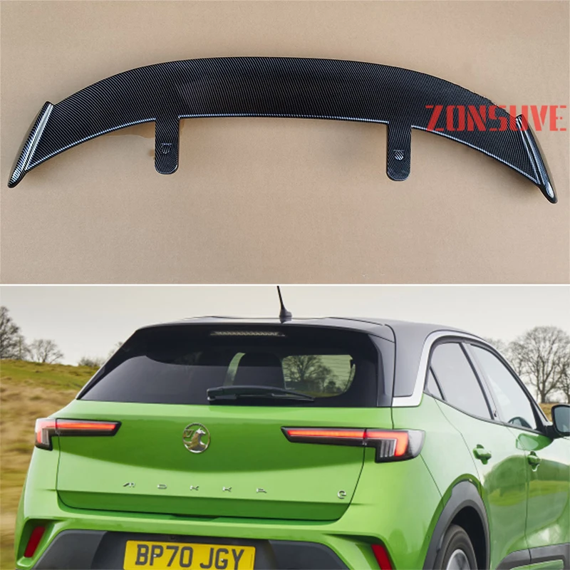 For 2020-2023 Year Vauxhall Mokka-e Spoiler ABS Plastic Hatchback SUV Roof Rear Wing Body Kit Accessories