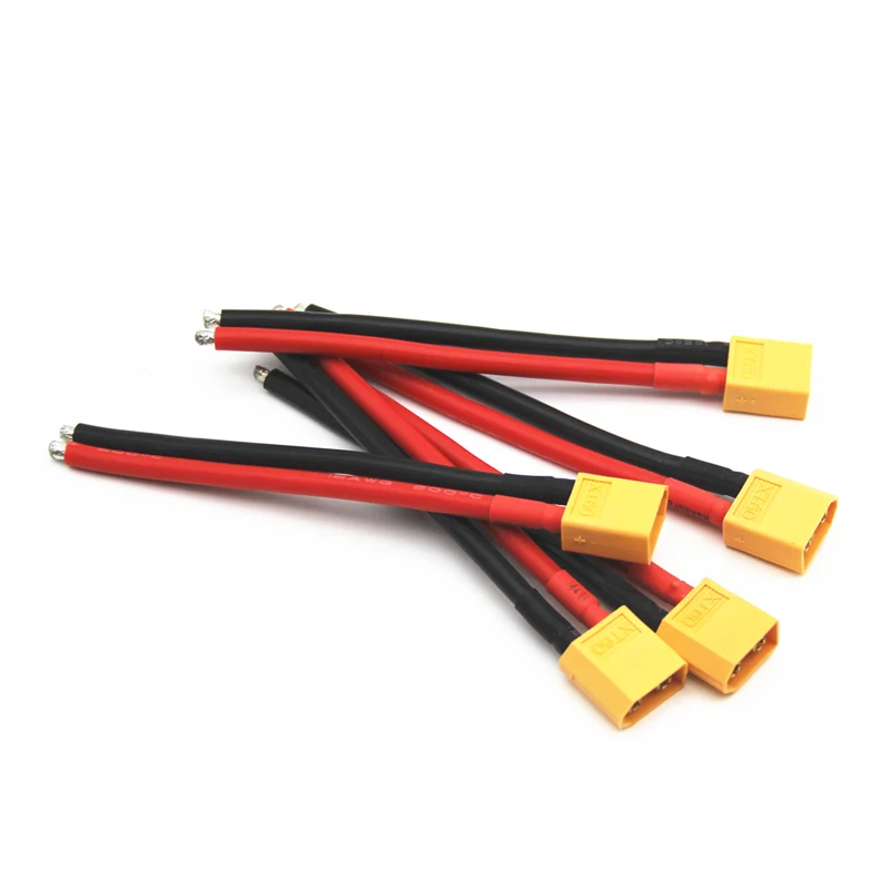Connecteur XT60 mâle et femelle avec fil en silicone, 100mm, 14awg, iMax b6, accessoire pour le chargement de la batterie RC Lipo/ni-cd