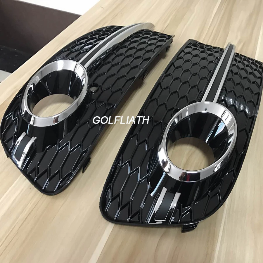 GOLFLIATH RSQ5 Car-Styling ABS Auto Car Front bumper Grill side Grille fog light grille for Audi Q5 original bumper 2013-2016