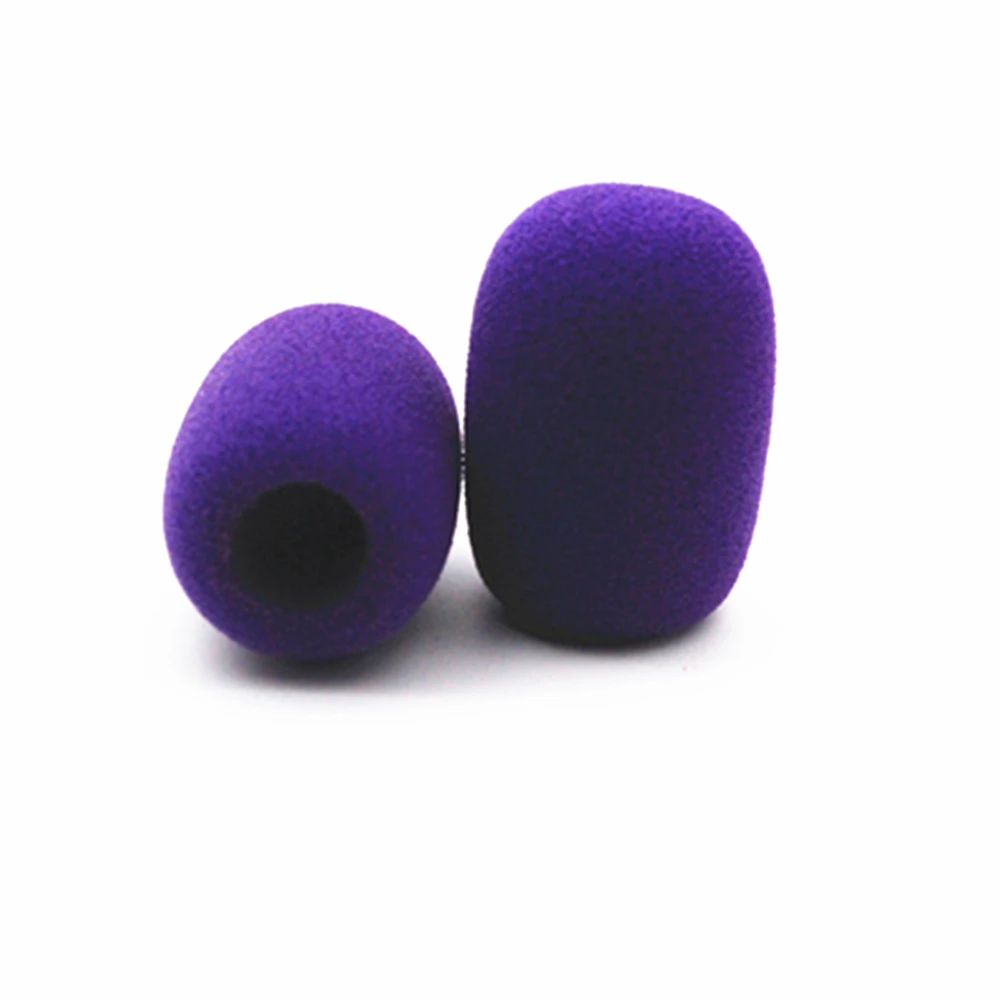 20 Pcs Headset Microphone Windscreens, Foam Microphone Covers Mic Windscreens Windshields for Desktop Mic 11mm Hole 40mm Length
