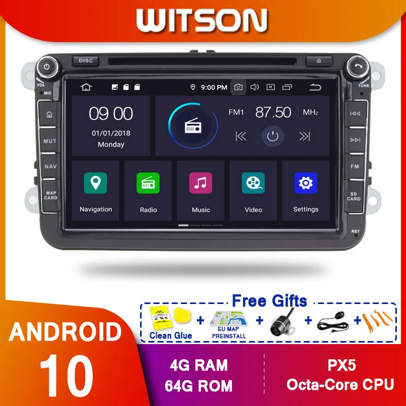 

WITSON Android 10.0 Octa core Car Dvd GPS Player For VOLKSWAGEN TIGUAN/PASSAT IPS SCREEN 4GB RAM 64GB ROM CAR GPS NAVIGATION