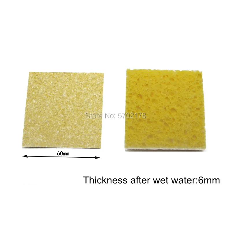 Hot New 10pcs High Temperature Resistant Heatstable Solder Thick Sponge Soldering Welding Accessories Soldering Iron Cleaning