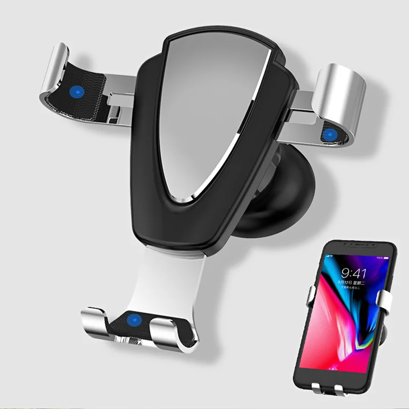 

Gravity Car Mount For Mobile Phone Holder Car Air Vent Clip Stand Cell phone GPS Support For iPhone 11 XS X XR 7 Samsung Huawei