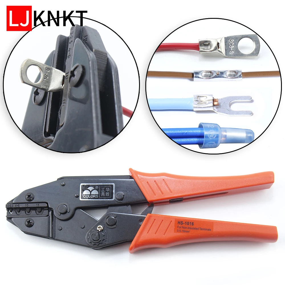 

Point crimping pliers Pressure Hand tool Copper Cable Lug Bolt Hole Tinned Cable lugs Bare Terminals copper nose Wire connector