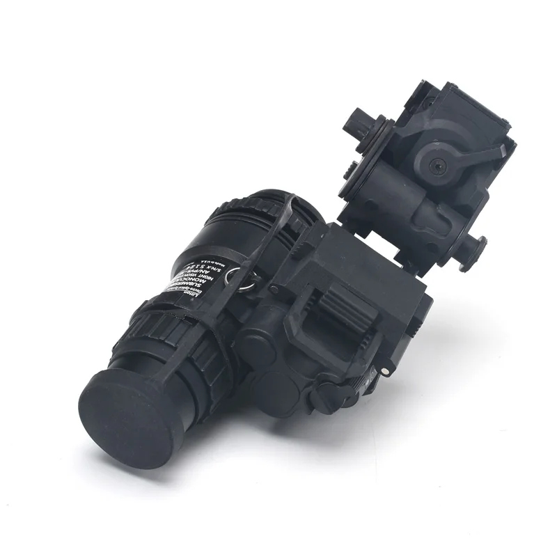 PVS18 1 : 1 Real Metal Version Dummy NVG Night Vision Goggles Model BK for Hunting  + Plastic L4G24 NVG Mount