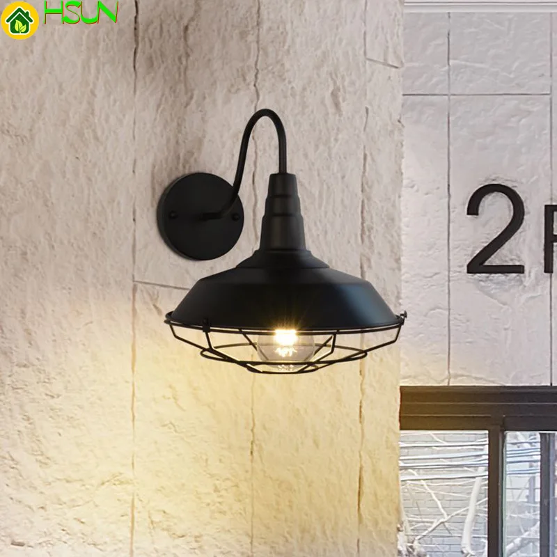 Iron Wind Wall Lamp Originality Industry Personality Bar Counter Café Continuous System Lid Yes Network Wall Lamp