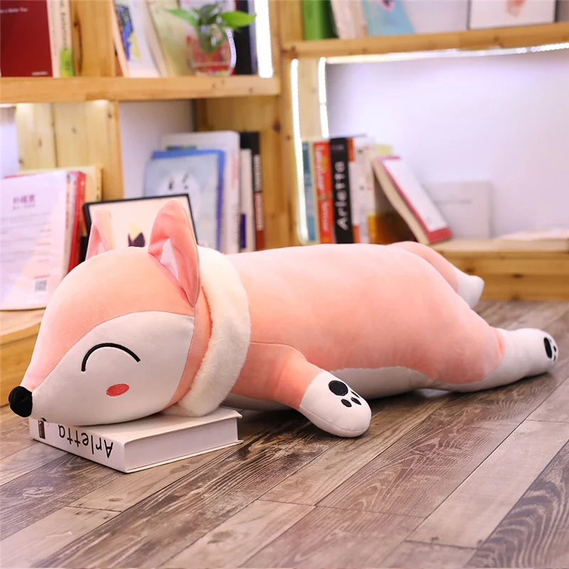 35cm-90cm Kawaii Fox Dolls Stuffed Animals Fox Plush Toys for Girls Plush Pillow Fox Fluffy Doll Birthday Gift For Children