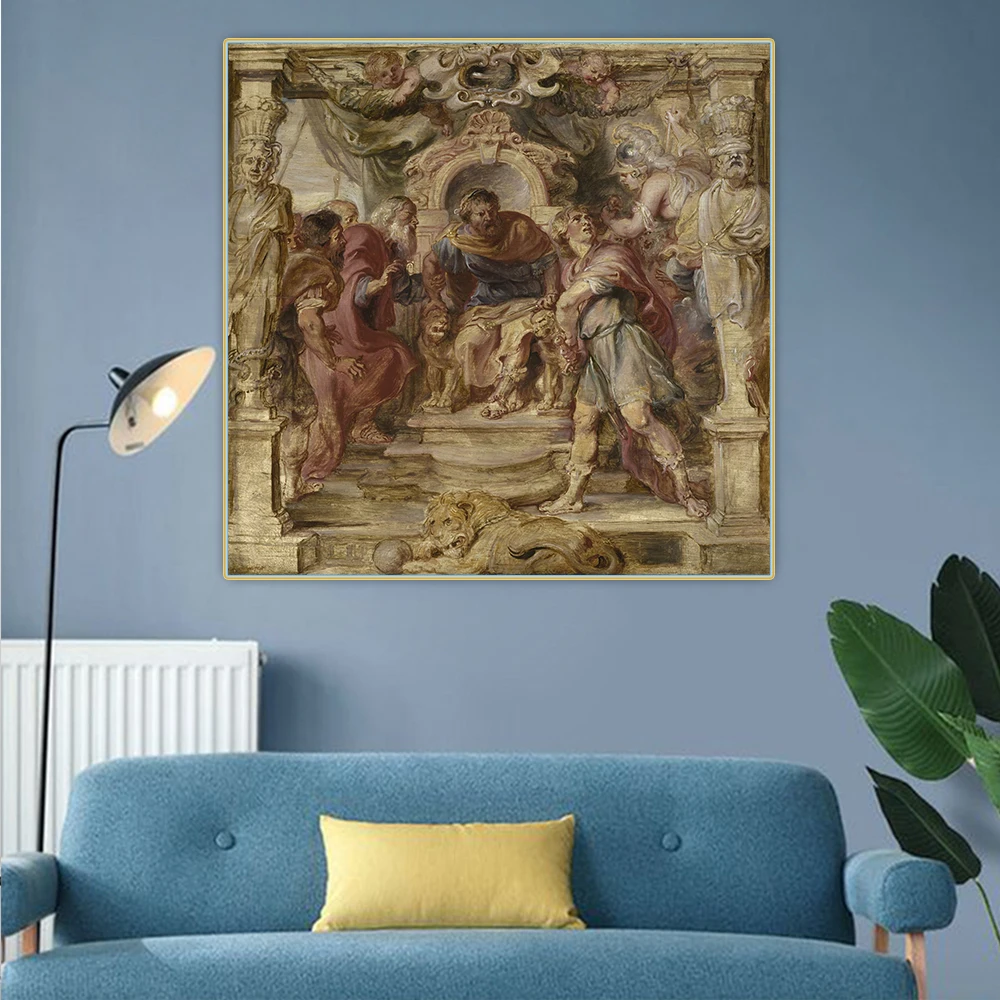 Citon Peter Paul Rubens《The Wrath of Achilles》Canvas Oil Painting Artwork Poster Decorative Picture Wall Decor Home Decoration