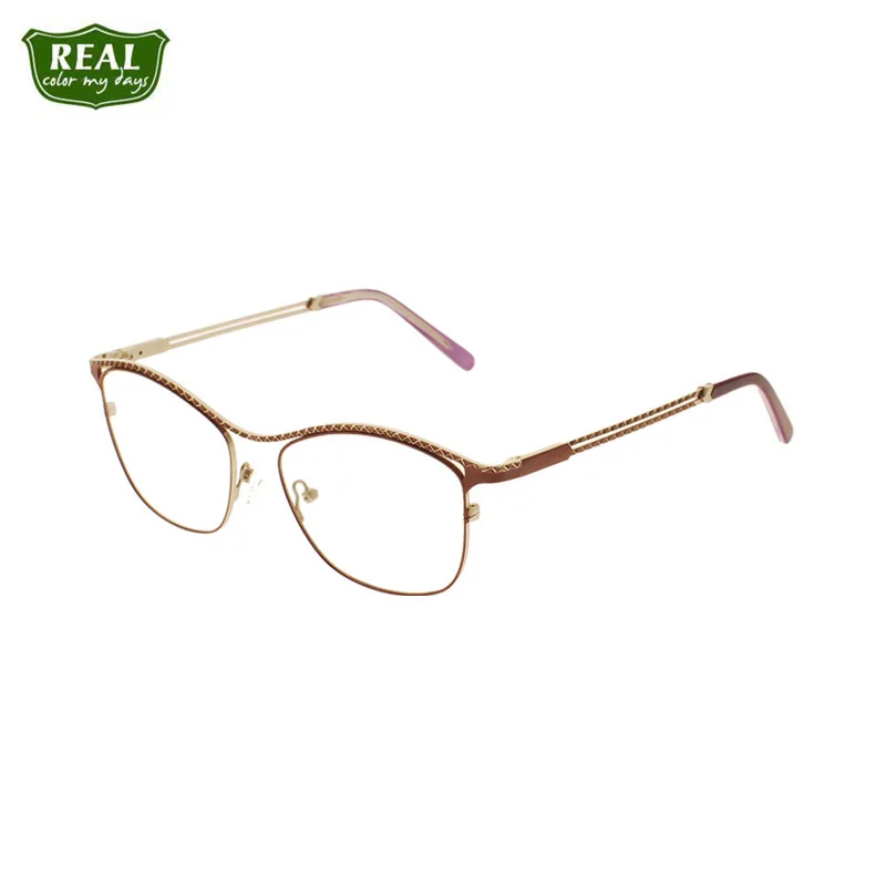 

Reading Glasse Myopia Women Eyewear Optical Stainless Steel Metal Frame Dpectacle Accessories Fashion Colorful Clear Vision