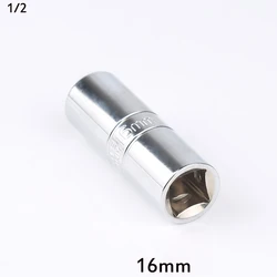 1pc 16mm 21mm Spark Plug Socket Wrench Car Disassembly Repair Sleeve Wrench 1/2 inch Shrapnel Socket Wrench Tool