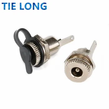 10 adet DC-099 5 adet + 5 adet 5.5mm x 2.1mm 2.5mm DC güç jak soketi DC099 kadın panel montaj konnektörü Metal 5.5*2.1 5.5*2.5
