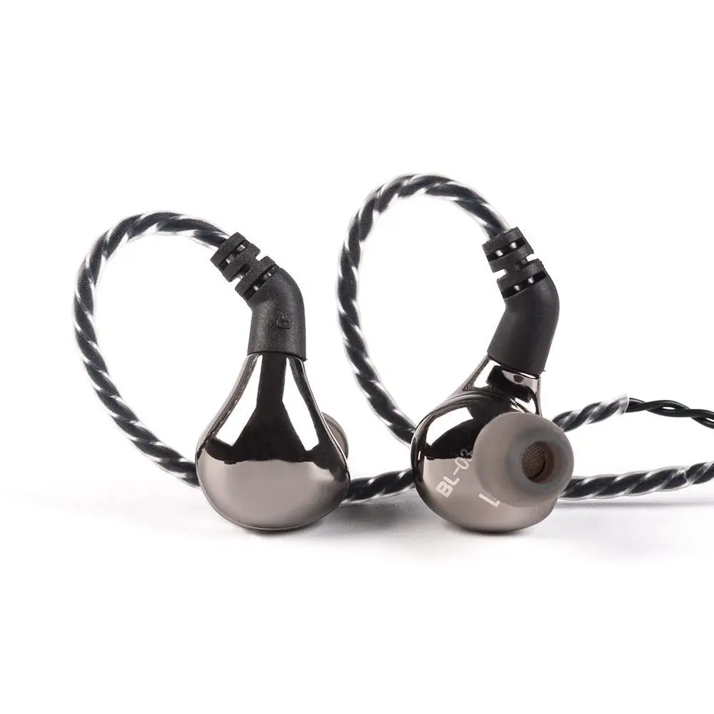 Nieuwe Blon BL-03 Bl03 10Mm Carbon Diafragma Dynamische Driver In Oor Oortelefoon Dj Lopende Oordopjes Met 2pins Kabel BL-05 BL-03 Zsn Pro