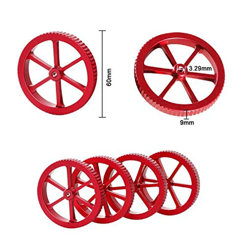 Compressie Sterven Springs Voor Ender 3 Aluminium Extruder Verbeterde Bed Nivellering Metalen Hand Twist Leveling Moer Pak Voor Ender 3 pro