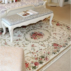 Pastoral Style Carpets For Living Room European Home Bedroom Rugs And Carpet Coffee Table Mat Study Hotel Flower American Carpet