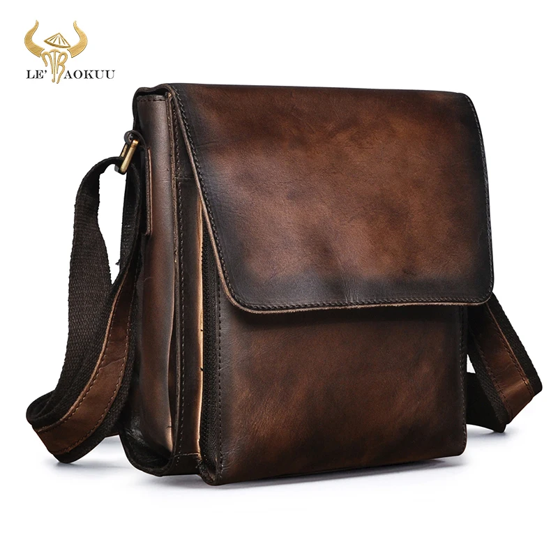 Best Sell Natural Real Leather Design Shoulder Messenger bag Cowhide Cross-body Bag 8