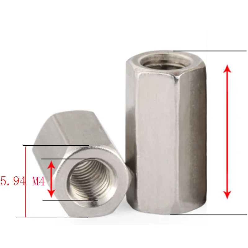 M4 304 Stainless steel Threaded Hex Double Pass Spacer Column Support PCB Board