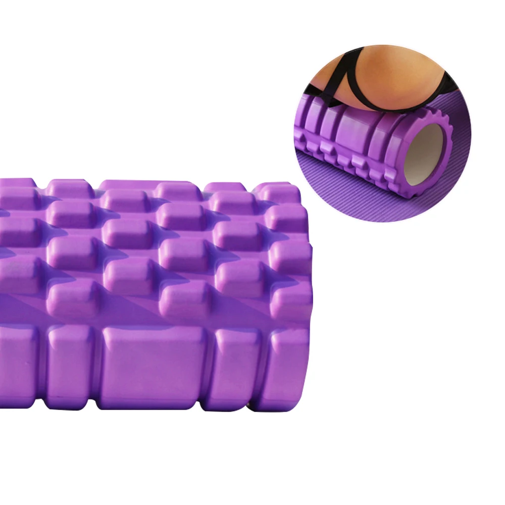 26/33cm Yoga Column Foam Fitness Pilates Back Muscle Massage Roller Gym Home Myofascial Release The Grid Body Relaxation