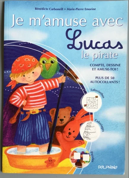 

Parent child kids baby lovely picture Perceptual Thinking Manual Early education Learning French book Age 1 and up