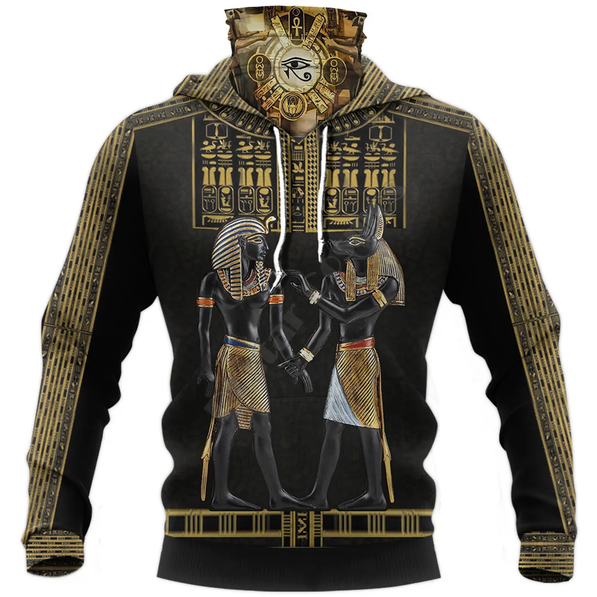 Egyptian tattoo 3D Printed Hoodies Fashion Sweatshirt Women Men Casual Pullover Hoodie Mask Warm Cosplay Costumes 01