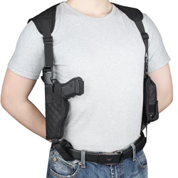 Kosibate Tactical Universal Left Right Hand Pistol Carry Pouch Concealed Shoulder Holster For Glock 17 19