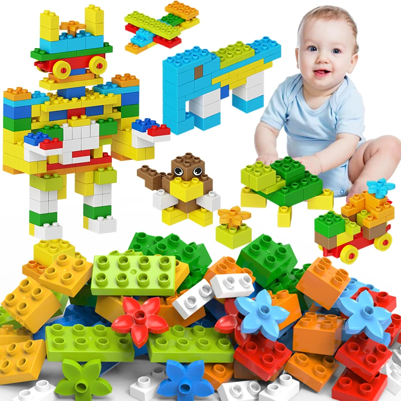 Big Size Building Blocks Plastic Assembly Accessories Building Bricks Construction Toys for Children