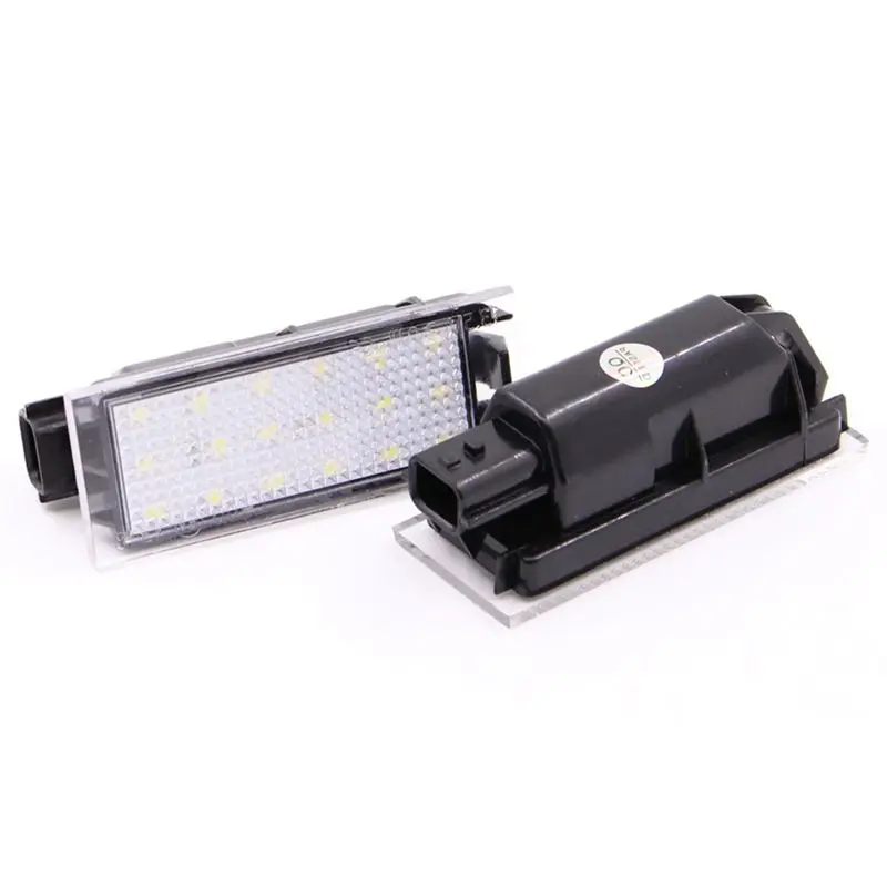 Luce targa LED per auto 2 pezzi per Renault Megane 2 Clio Laguna 2 Megane 3 Twingo Master Vel Satis