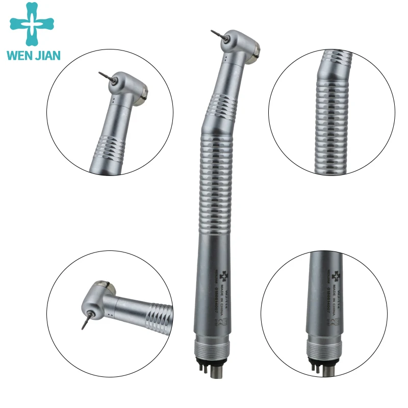 WenJian Dental Handpiece Push Button Single Water Spray 2/4 Hole Dentist Drill Dentistry Equipment Tools