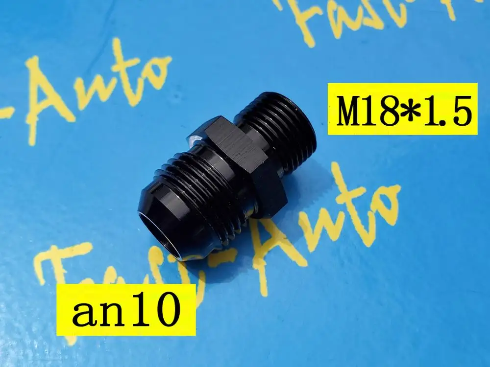 

Male M18 P1.5 M18 * 1.5 M18 x 1.5 to -10an an10 an-10 male adaptor adapter Fitting