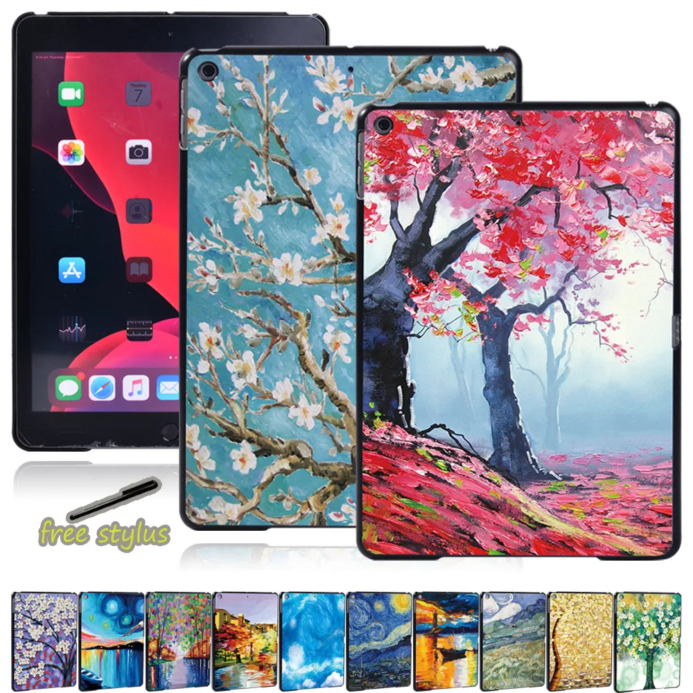 

For Apple Ipad 8 2020 8th Generation Shockproof Plastic Tablet Case for 10.2 Inch Lightweight and Casual Tablet Case+ Pen