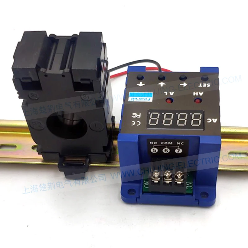 Medidor de Ampere Din Monofásico com Alarme para Limite Baixo Saída de Relé de Alarme 50a 100a 150a Din Medidor de Corrente