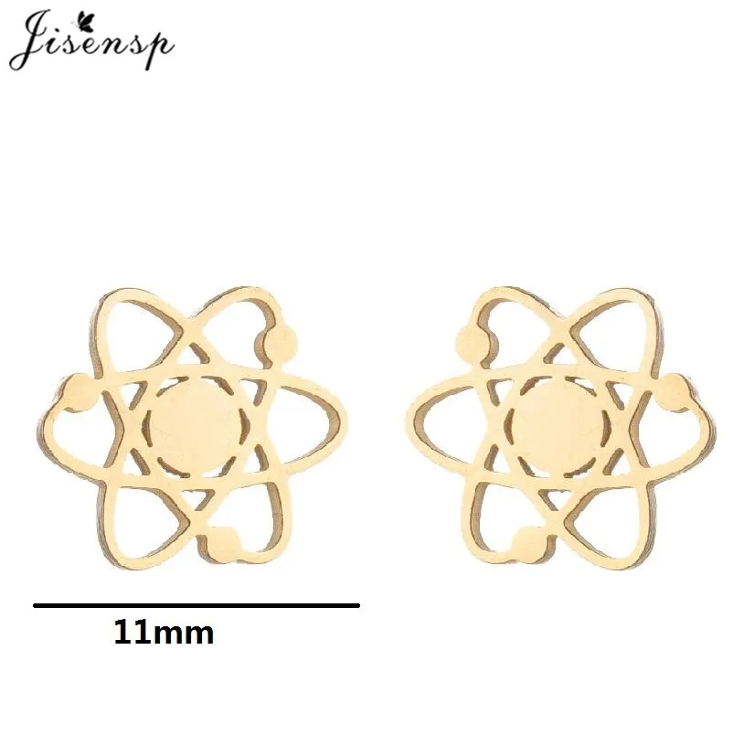 Lovely Stainless Steel Earrings for Women Fashion Jewelry 2026 Punk Paw Lighter Rocket Earings Spider Web Studs Christmas Gifts