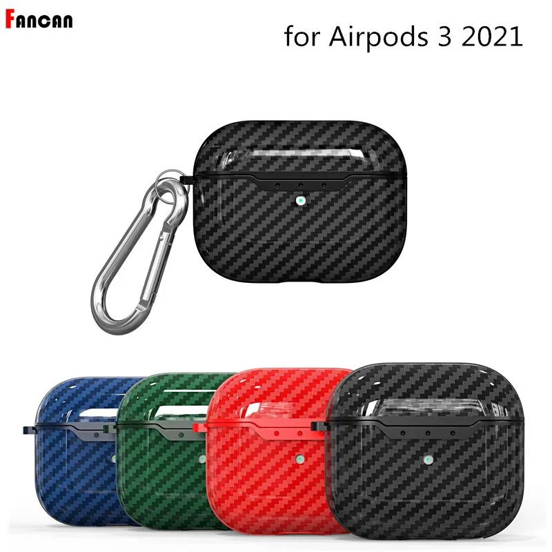 Carbon Fiber Skin Case For Apple AirPods 3 Pro Wireless Earphone Case for airpod pro2 Shell Cover for airpods pro 2 2022 Case