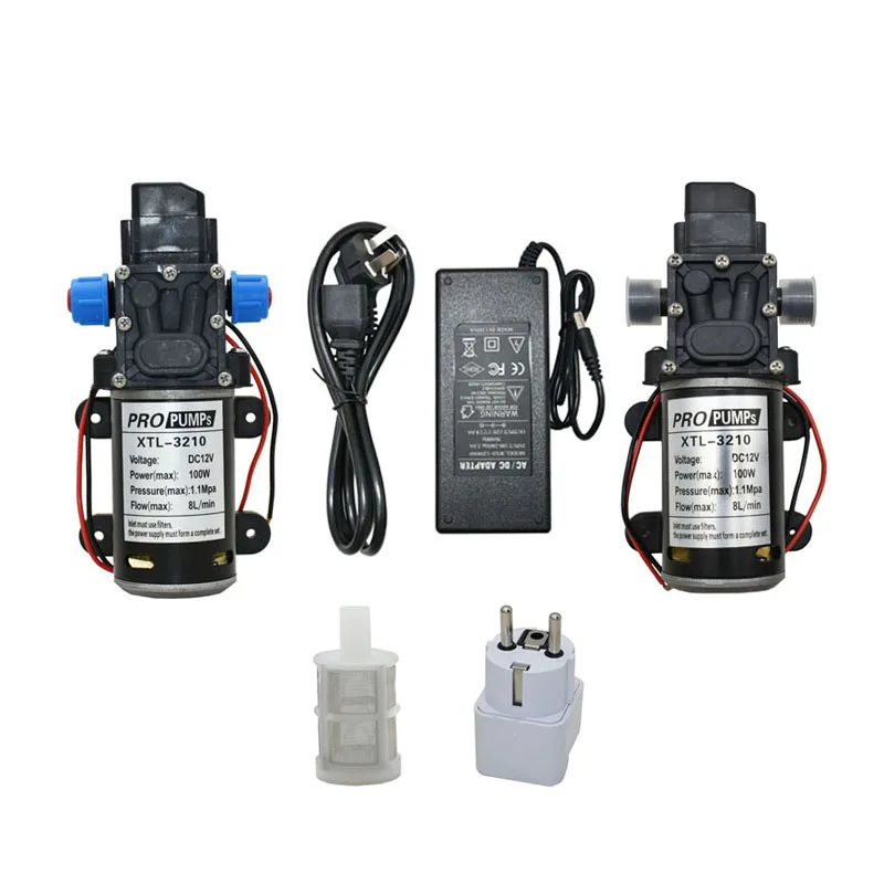 DC 12Volt 60w 80w 100w Diaphragm pump Water Micro High Pressure Self-Priming Booster Pump for Garden irrigation car wash