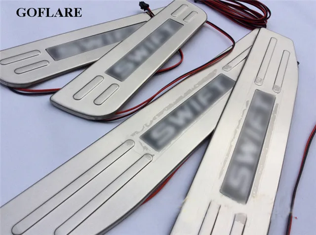 GOFLARE Car Styling for Suzuki Swift ZC32S accessories 2013-2016 led auto door sill illuminated sills scuff plates thresholds