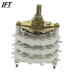 6P5T 6 Pole 5 Position Triple Decks 36Pins Band Channael Rotary Switch