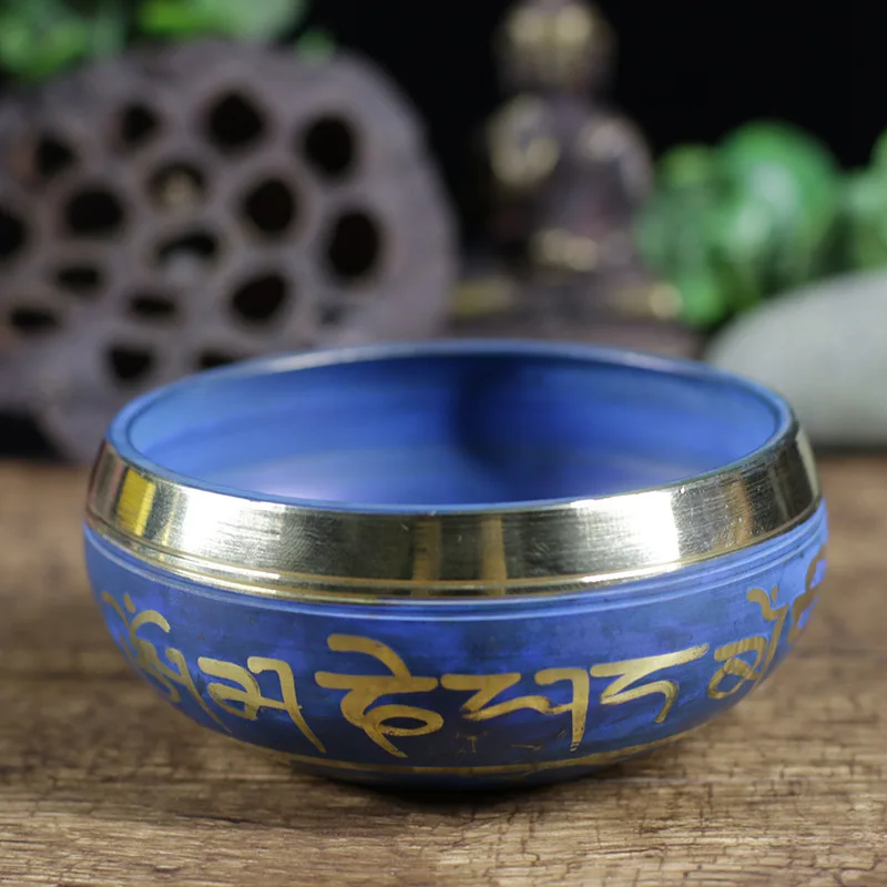 Bowl Buddhism Nepal Chakra Meditation Tibetan Buddhism Yoga Healing Relaxation Low Frequency Sound Deep copper bowl  NJ70715