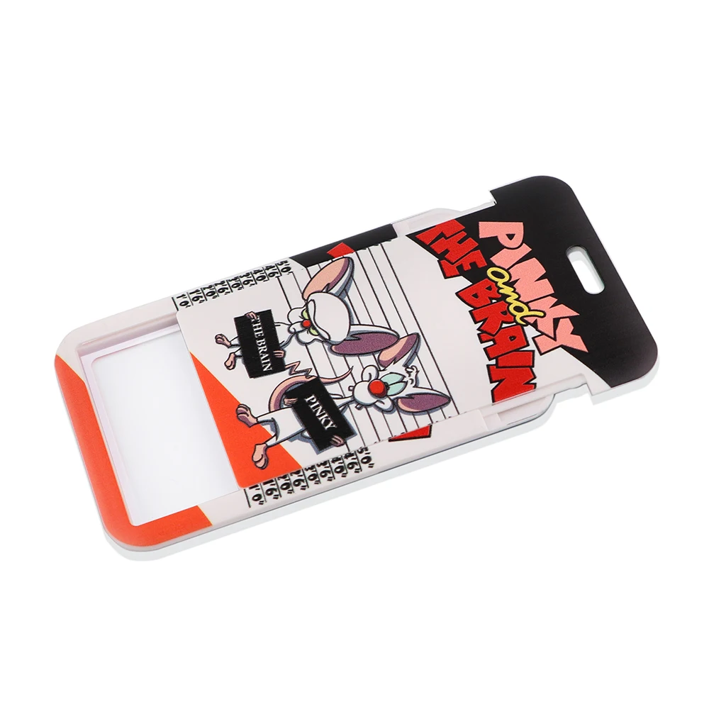 Flyingbee x2394漫画の冒険2つのマウスの個性カードホルダーバスカードホルダースタッズカード,電話キー用ストラップ