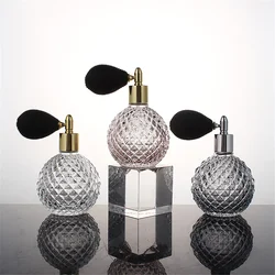 100ml Portable Vintage Crystal Glass Perfume Bottle With Airbag Atomizer Empty Cosmetic Container Mini Refillable Spray Bottles